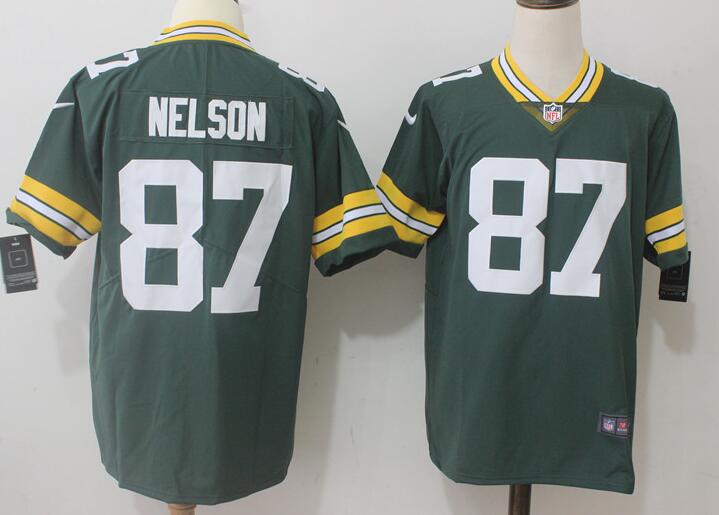 Mens Green Bay Packers Jordy Nelson Nike Green Jersey