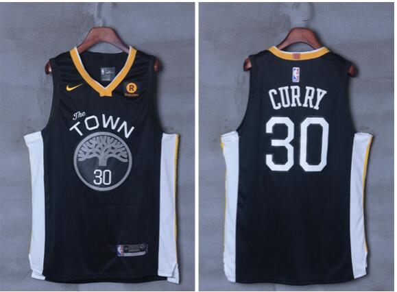 2017-2018 Season New Nike  Nike Mens 30# Stephen Curry Basketball Jersey black