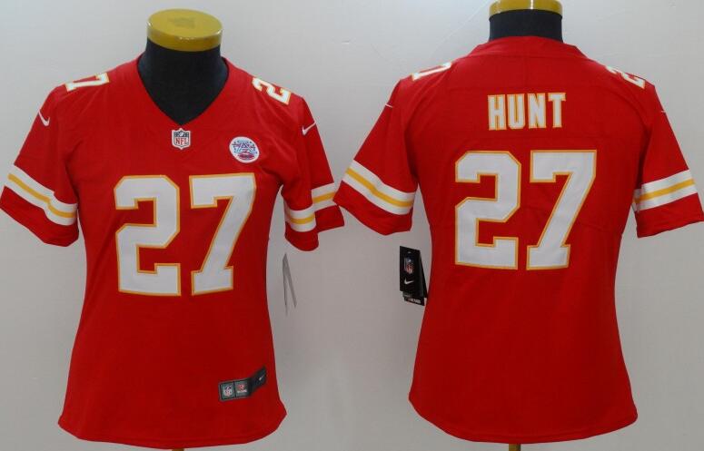 Women's Kansas City Kareem Hunt NFL football Jersey