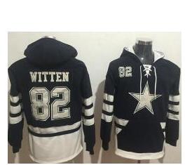 Nike Dallas Cowboys #82 Jason Witten Navy Blue White Name & Number Pullover NFL Hoodie