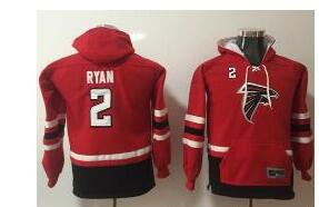 Nike Atlanta Falcons #2 Matt Ryan Red Youth Name & Number Pullover NFL Hoodie