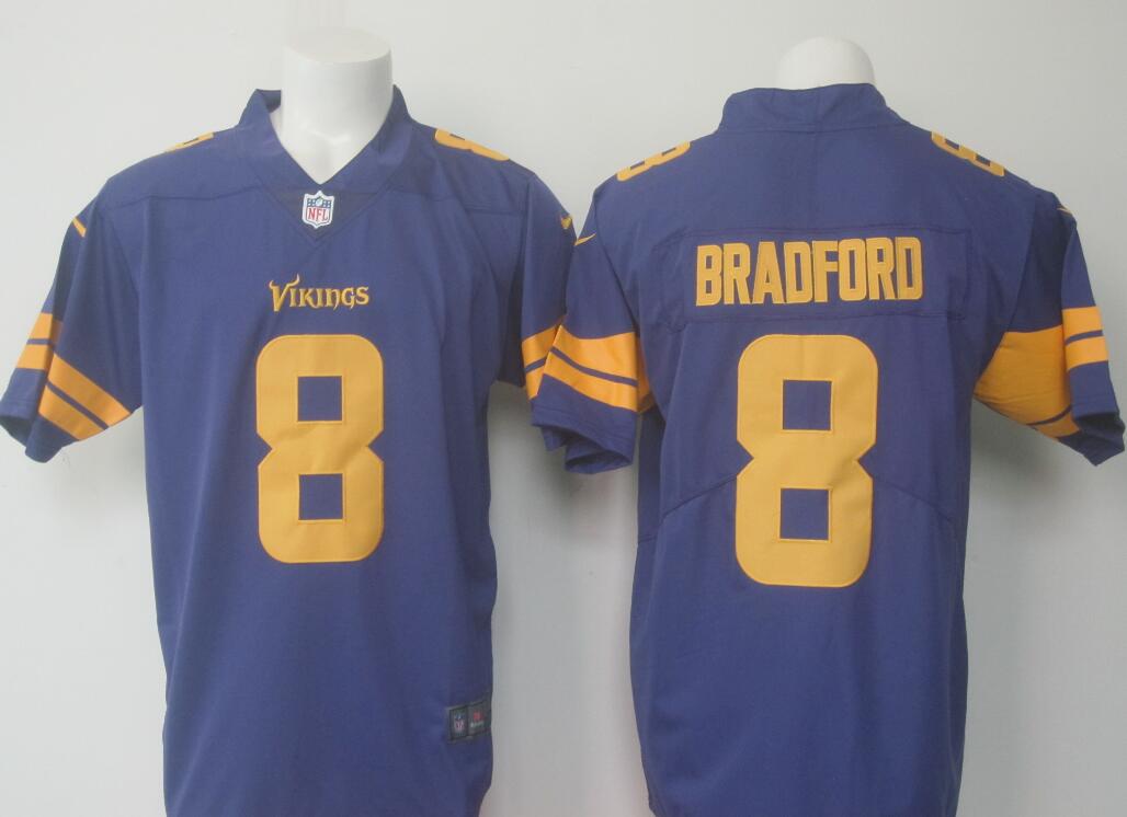 Men's Minnesota Vikings Sam Bradford Nike Purple Vapor  Limited Football Jersey