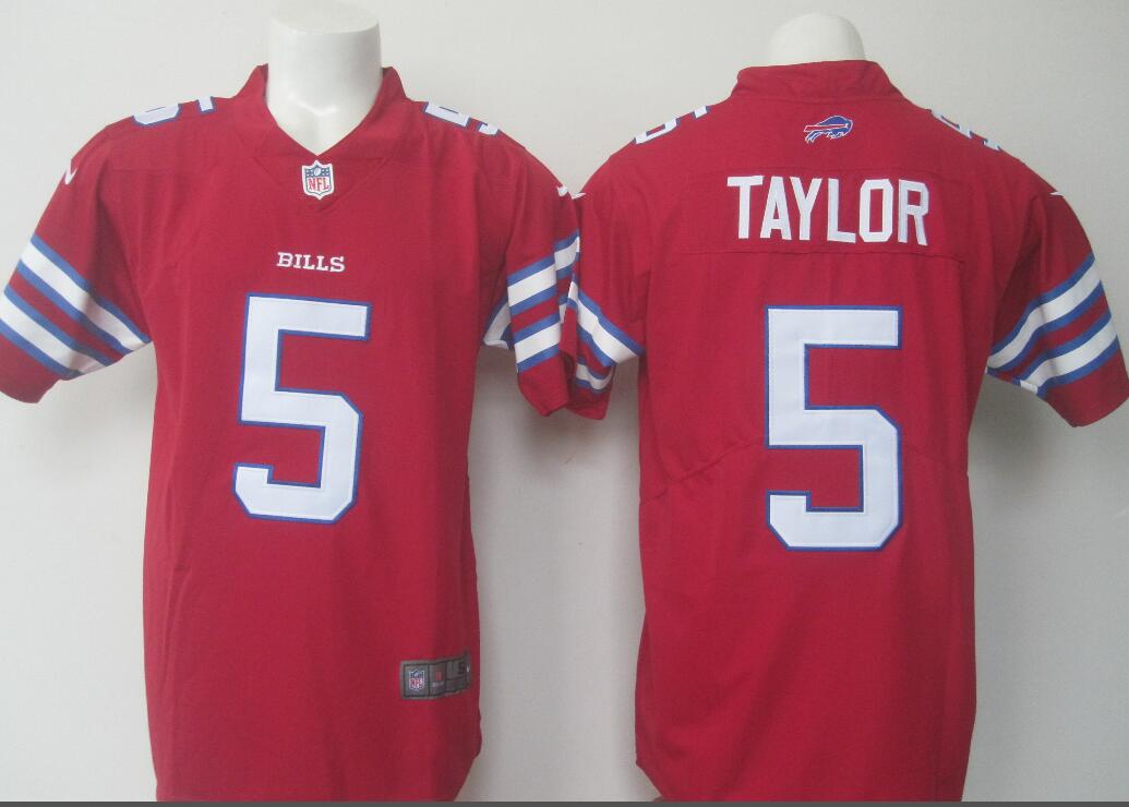 Men's Buffalo Bills Tyrod Taylor Nike Red Color Rush Legend Jersey