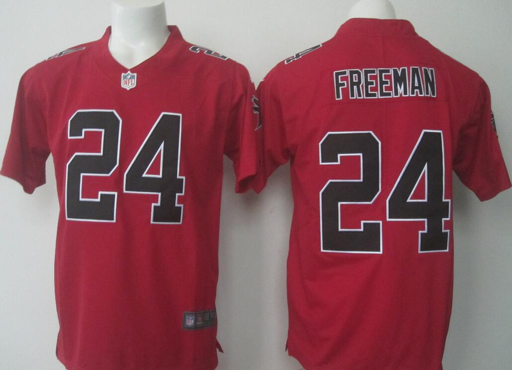 Mens  Atlanta Falcons Devonta Freeman Nike Red Color Legend Jersey