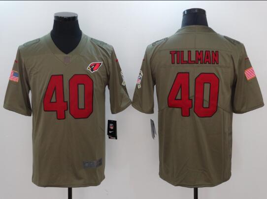 2017 Nike Arizona Cardinals 40 Pat Tillman Olive Salute To Service Limited Jersey