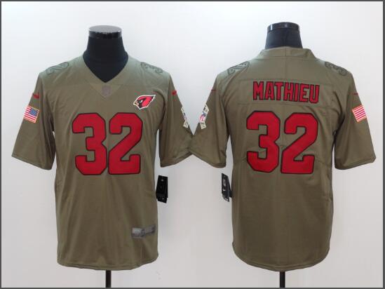 Men's Arizona Cardinals Tyrann Mathieu Nike Olive Salute To Service Limited Jersey