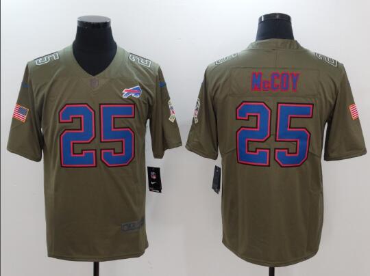 Men's Buffalo Bills LeSean McCoy Nike Olive Salute To Service Limited Jersey