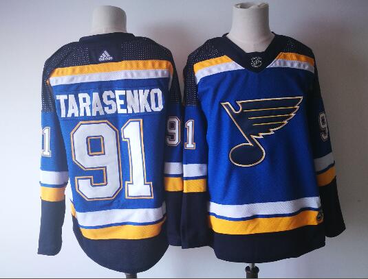 Adidas Men St. Louis Blues 91 Vladimir Tarasenko blue men nhl ice hockey jerseys