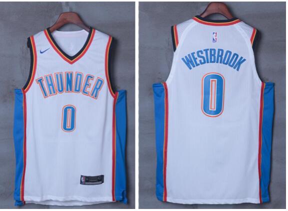 Nike New Mens Russell Westbrook Basketball Jersey White