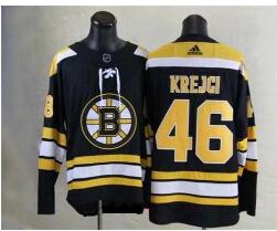 Men's Boston Bruins #46 David Krejci Black 2017-2018 adidas Hockey Stitched NHL Jersey