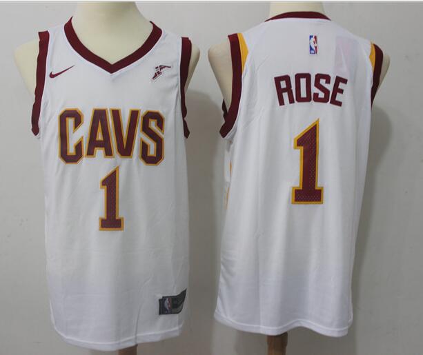 New Cleveland Cavalier #1 Derrick Rose Basketball Jersey ( white ) Size: S- XXL