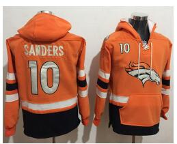 Nike Denver Broncos #10 Emmanuel Sanders Orange Navy Blue Name & Number Pullover NFL Hoodie