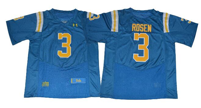 2017 UA UCLA Bruins Josh Rosen 3 College Football Jersey - Blue