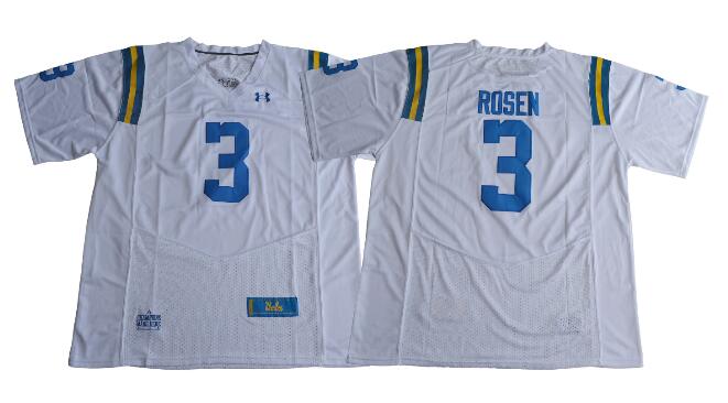 2017 UA UCLA Bruins Josh Rosen 3 College Football Jersey - White