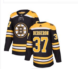 Adidas Bruins #37 Patrice Bergeron Black Home Authentic Stitched NHL Jersey