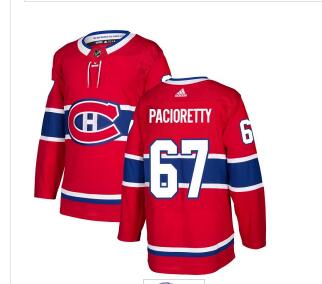 Adidas Canadiens #67 Max Pacioretty Red Home Authentic Stitched NHL Jersey