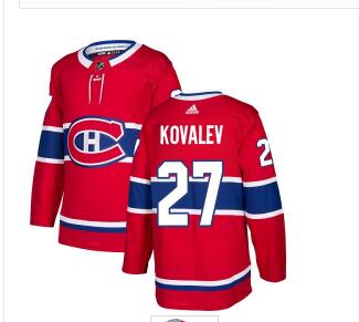 Adidas Canadiens #27 Alexei Kovalev Red Home Authentic Stitched NHL Jersey