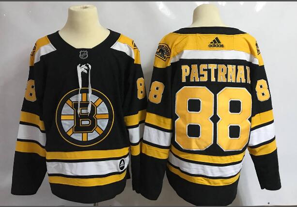 Adidas Men Boston Bruins 88 David Pastrnak Black ice hockey nhl jerseys