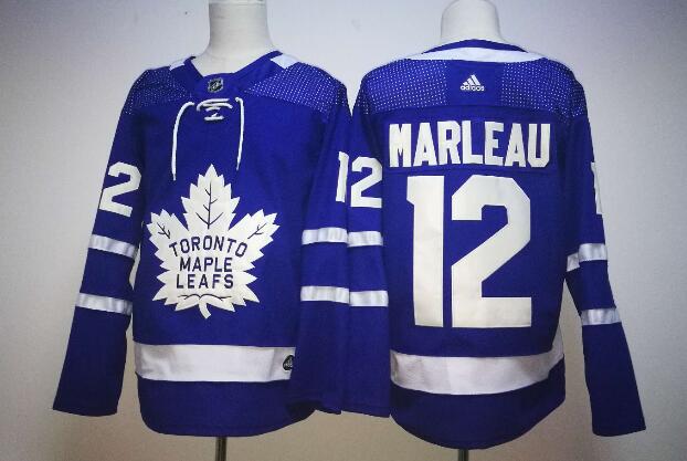 New Adidas Toronto Maple Leafs #12 Patrick Marleau Blue Jersey