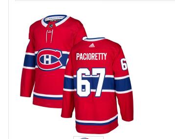 Adidas Canadiens #67 Max Pacioretty Red Home Red Stitched NHL Jersey