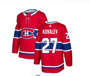 Adidas Men Canadiens #27 Alexei Kovalev Red Home Stitched NHL Jersey