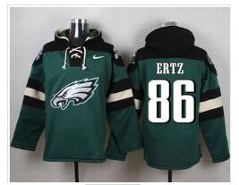 Nike Philadelphia Eagles #86 Zach Ertz Midnight Green Player Pullover NFL Hoodie