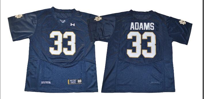 Custom Notre Dame Fighting Irish #33 Josh Adams jersey