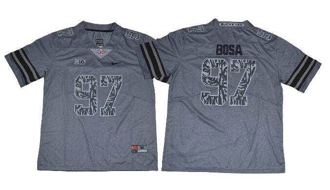 2017-2018 New Ohio State Buckeyes 97 Joey Bosa red mens College ncaa Football Jersey Dark Gray