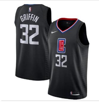 New Nike Men's Los Angeles Clippers #32 Blake Griffin Revolution 30 Swingman Black Jersey