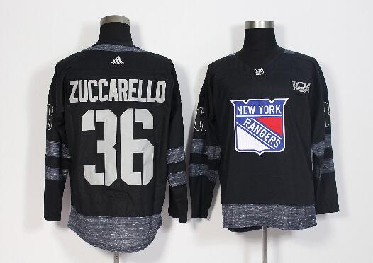 Adidas Men Rangers #36 Mats Zuccarello  Stitched NHL Jersey