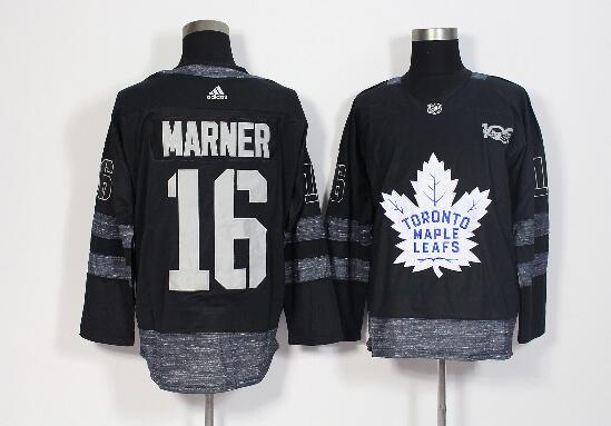 Men's Toronto Maple Leafs 100TH Anniversary #16 Mitchell Marner  Hockey Stitched NHL Jersey