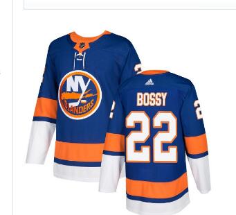 Adidas Islanders #22 Mike Bossy Royal Blue Home Authentic Stitched NHL Jersey