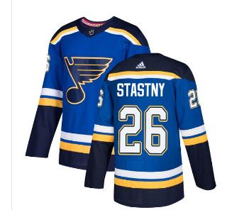 Men's Adidas St. Louis Blues #26 Paul Stastny Blue Home Authentic Stitched NHL Jersey