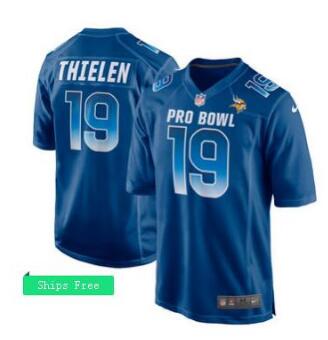 Men's NFC Adam Thielen Nike Royal 2018 Pro Bowl Game Jersey