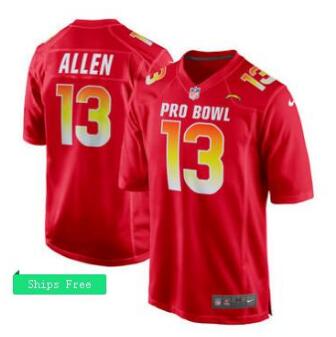 Men's AFC Keenan Allen Nike Red 2018 Pro Bowl Game Jersey