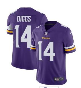 Nike Minnesota Vikings #14 Stefon Diggs Purple Team Color Men's Stitched NFL Vapor Untouchable Limited Jersey