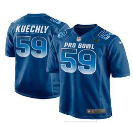 Men's Carolina Panthers #59 Luke Kuechly Navy Blue 2018 Pro Bowl Stitched NFL Nike Game Jersey