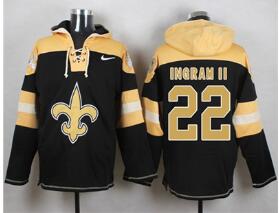 Nike New Orleans Saints #22 Mark Ingram II Black Player Pullover NFL Hoodie