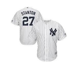 Men New York Yankees 27 Giancarlo Stanton Baseball jersey