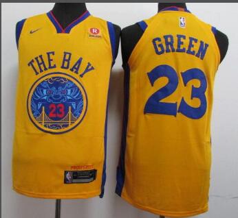 New NIke Golden State Warriors # 23 Draymond Yellow Stiched NBA Jerseys