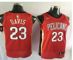 Men's New Orleans Pelicans #23 Anthony Davis New Red 2017-2018 Nike Swingman Stitched NBA Jersey