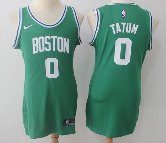 Women Nike New Boston Celtics #0 Jayson Tatum Swingman Basketball Jersey