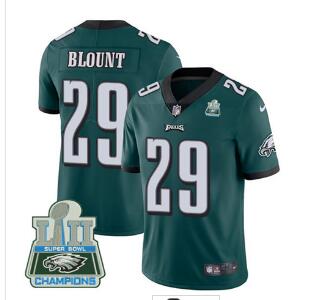 Nike Eagles #29 LeGarrette Blount Midnight Green Team Color Super Bowl LII Champions Men's Stitched NFL Vapor Untouchable Limited Jersey