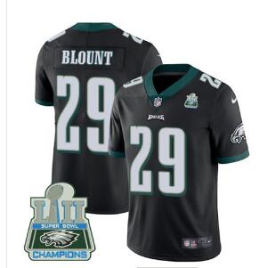 Nike Eagles #29 LeGarrette Blount Black Alternate Super Bowl LII Champions Men's Stitched NFL Vapor Untouchable Limited Jersey