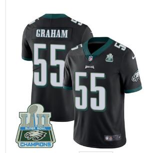 Nike Eagles #55 Brandon Graham Black Alternate Super Bowl LII Champions Men's Stitched NFL Vapor Untouchable Limited Jersey