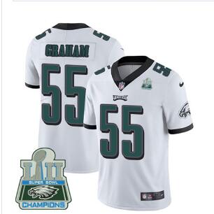 Nike Eagles #55 Brandon Graham White Super Bowl LII Champions Men's Stitched NFL Vapor Untouchable Limited Jersey