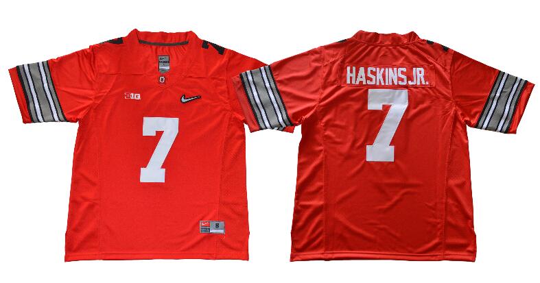 Ohio 7 Haskins jr.  Mens College Football Jersey