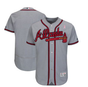 Atlanta Braves Blank Gray 2018 Mother's Day Flexbase Jersey