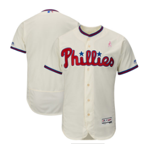 Philadelphia Phillies Blank Cream 2018 Mother's Day Flexbase Jersey