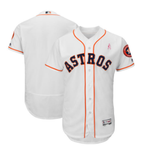 Houston Astros Blank White 2018 Mother's Day Flexbase Jersey